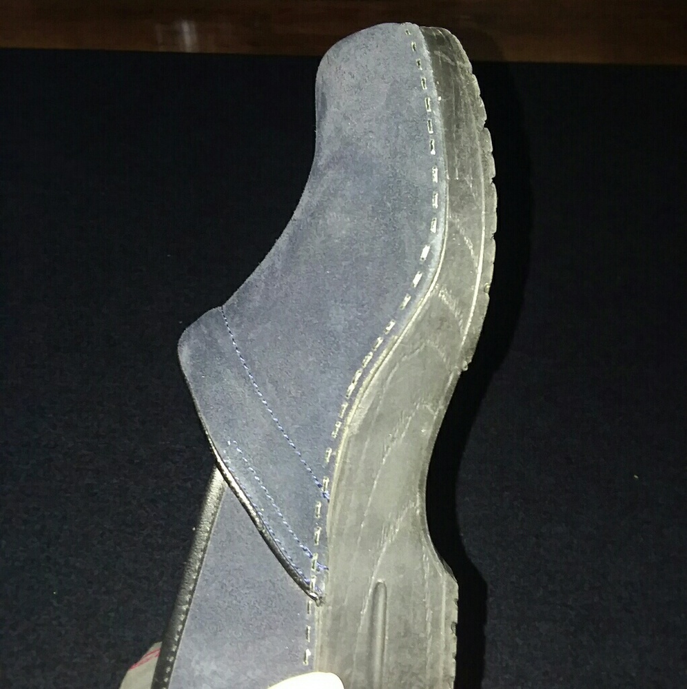 Dankso suede dark blue clog